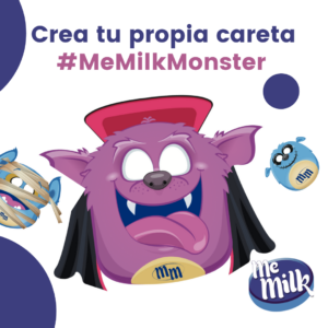 Crea tu Careta MeMilk Monster para Halloween